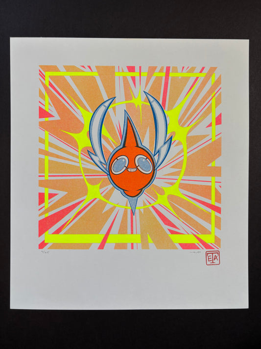 Electric Ghost || Limited Edition Riso Print